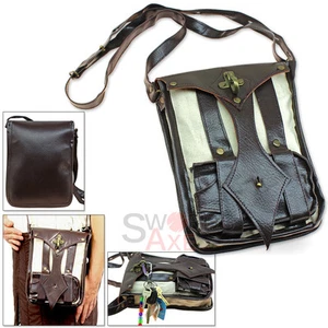Modern Medieval Steampunk Shoulder Bag Phone Keys Carrier Pouch Renaissance Fair - Picture 1 of 4