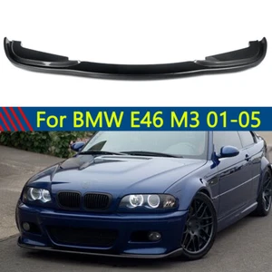 M Performance Front Bumper Lip Splitter For BMW E46 M3 2002-2005 Carbon Look ABS - Picture 1 of 13