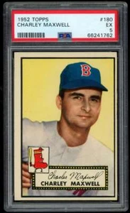 1952 Topps #180 Charlie Maxwell PSA 5 RC Rookie Red Sox (1762) - Picture 1 of 2