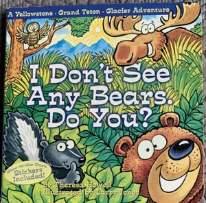 National Park Book Children Don't See Any Bears Yellowstone Grand Teton Glacier - Imagen 1 de 4