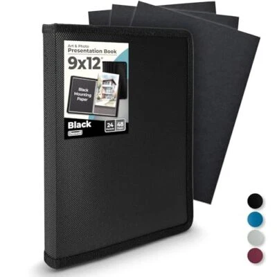 Dunwell Art Portfolio 9x12 Folder - (Black) with  Assorted Sizes , Colors  - Image 1 of 4