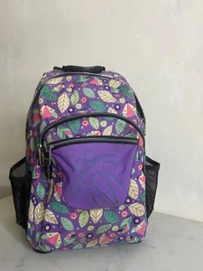 mochila totto color lila con flores coloridas perfecto para el colegio - Imagen 1 de 19