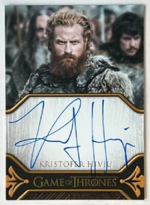 Kristofer Hivju como Tormund Legacy autógrafo, arte e imágenes de Juego de Tronos - Imagen 1 de 2