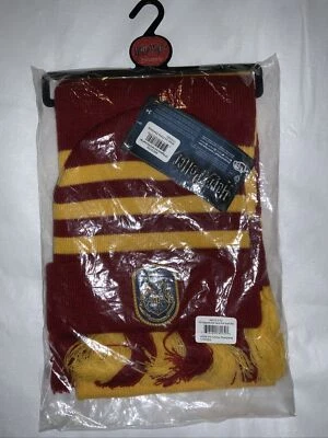 Harry Potter JUEGO DE BUFANDA SOMBRERO TEJIDO HOGWARTS ROJO AMARILLO GRYFFINDOR HERMIONE CON LICENCIA Foto 1 de 3