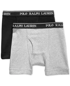 Polo Ralph Lauren 269345 Boys Multi 2 Pack Boxer Briefs Underwear Size Small - Picture 1 of 2