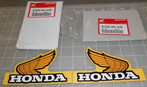 HONDA CR125 87123-391-670/ 87124-391-670 TANK STICKERS 1 QUANTITY FREE SHIPPING - Picture 1 of 3