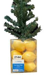 12pcs Artificial Fruit Lemons Realistic Home SPRING TRAY DECOR Photography Prop - Picture 1 of 15