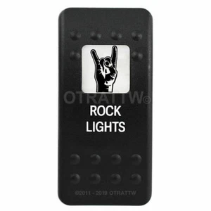 OTRATTW Carling Technologies Contura II Rocker Switch, ROCK LIGHTS, WHITE LENS - Foto 1 di 6