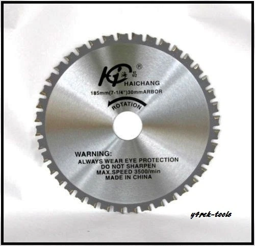 Y4REK 185mm x 30mm x 40T - TCT Metal Cutting HC Saw Blade for Evolution Hitachi Ferm