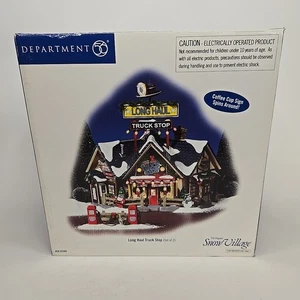 Department 56 Original Snow Village, Long Haul Truck Stop, With Box Sign Spins - Bild 1 von 3