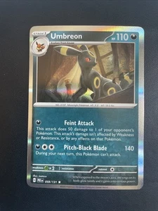 Umbreon 059/131 Prismatic Evolutions Holo Pokemon TCG Card English NM - Picture 1 of 2