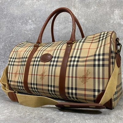 Burberry Boston Bag Shoulder Nova Check Horse PVC Leather - Image 1 of 4