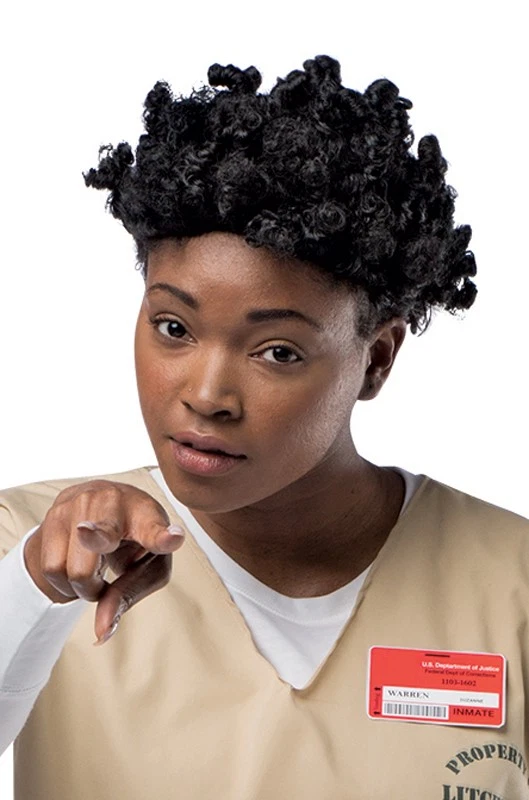 Orange is the New Black Jail Prisoner Crazy Wig (Black) - Image 1 of 1
