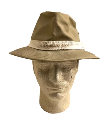 VINTAGE ORIGINAL PANAMA JACK COTTON FEDORA HAT MEN'S SIZE MEDIUM - Image 1 of 4