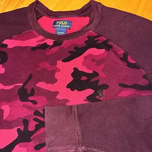 Polo Ralph Lauren Hemd Herren XL Urban Camouflage Waffelstrick Thermo Pony LS - Bild 1 von 4