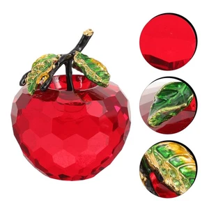 Apfel-ornamente Deko Kristall Handwerksdekoration Kristallschmuck - Bild 1 von 12