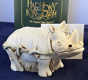Harmony Kingdom ~ HORN A' PLENTY ~ Rhino ~ Made in UK ~ Neu im Karton ~ signiert 2Xs - Bild 1 von 13