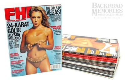 Lot of 2001 (COMPLETE) "FHM" Magazines + 2 BONUS Supplements (13), by EMAP Foto 1 de 4