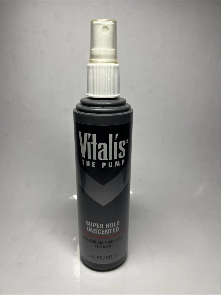 Spray para el cabello Vitalis Super Hold para hombres The Pump sin aerosol 8 oz sin perfume de colección Foto 1 de 3