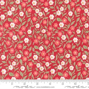 Cupid Floral Rose 44" fabric by Moda, 5221 12, Love Blooms, cotton - Picture 1 of 1