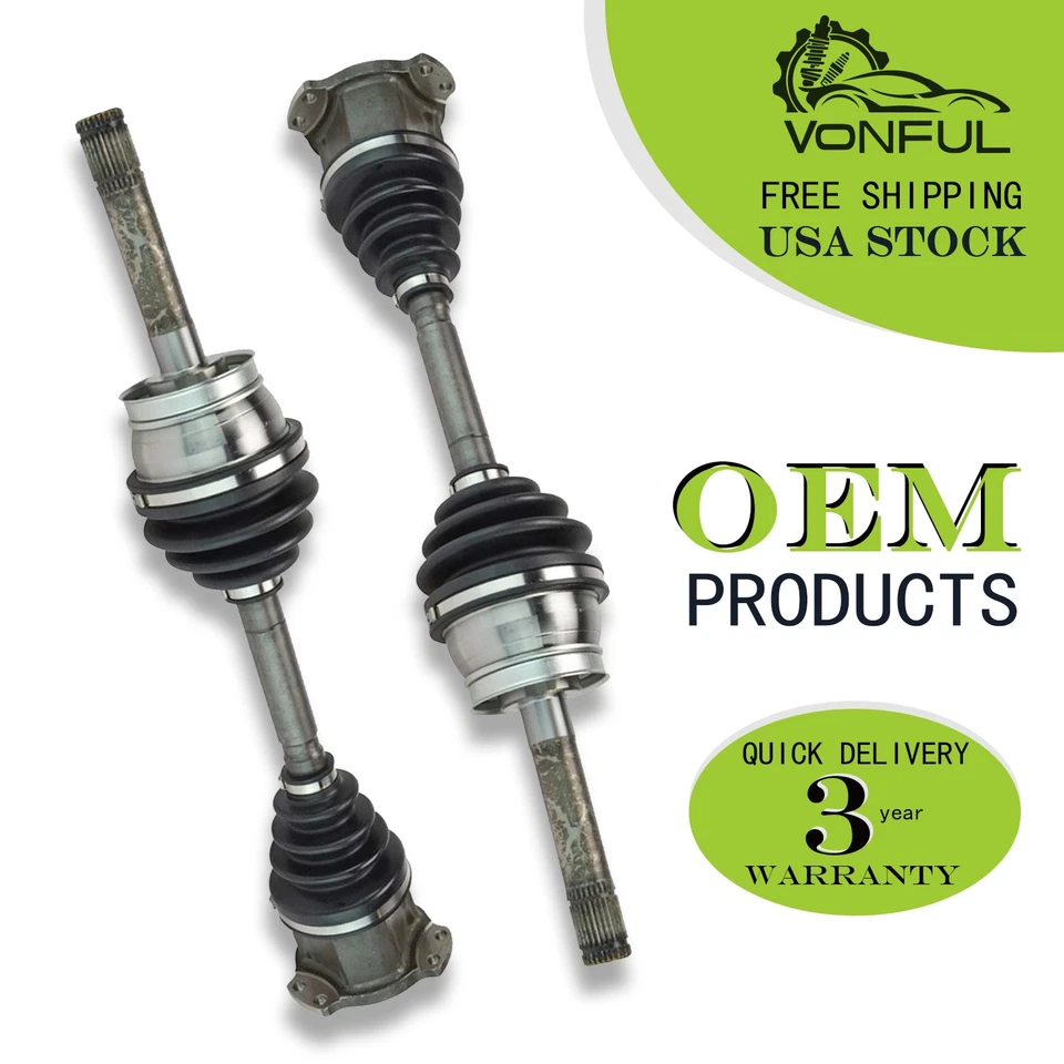 For 1998-2004 Nissan Frontier 2000-2004 Xterra 2x Front CV Axle Shaft Left&Right Foto 1 de 4