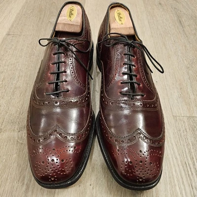 Allen Edmonds McAllister Wingtip Oxford Dress Shoe Sz 11.5 Burgundy Leather 6271 - Image 1 of 4