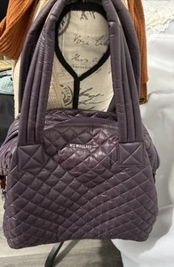 Bolso de Mano MZ Wallace Púrpura Oscuro Acolchado con Bolsas - Imagen 1 de 17