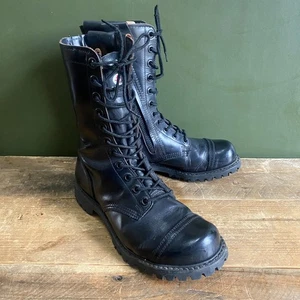 Carolina USA Springerstiefel mit seitlichem Reißverschluss - 10" 22 Ösen - schwarz - US 9 UK 8,5 - Bild 1 von 24