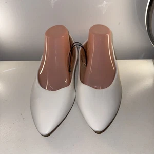 White Flat Pointed Toe Bridal Shoes UK Size 8 EU 41 - Picture 1 of 15