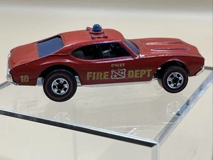 Vintage 1969 Hot Wheels Redline Chief's Special Olds Fire Dept 10 Hong Kong - Picture 1 of 17