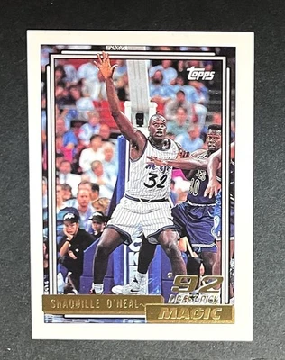 Shaquille O'Neal 1992-93 Topps Oro RC #362 HOF Rookie Shaq Foto 1 de 2