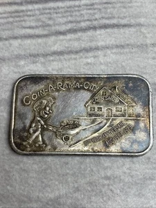 Moneda-A-Rama City Hawthorne 1973 aprox. 1 oz. Barra de plata fina .999 vintage - Imagen 1 de 2