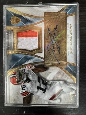 Josh Gordon Auto Patch #44/75 2014 Topps Supreme - Image 1 of 2