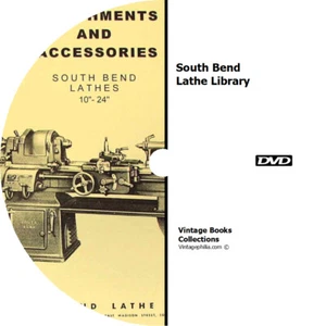 * SOUTH BEND DREHMASCHINEN SAMMLUNGSBIBLIOTHEK * 89 HANDBÜCHER auf DVD * REPARATURTEILELISTE - Bild 1 von 1