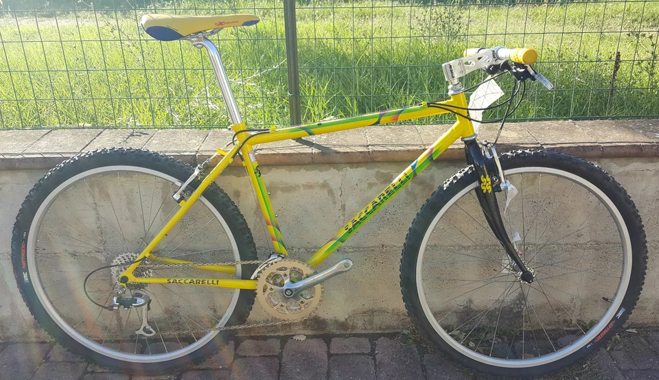 Bici Mountain bike 26 Saccarelli Shimano Deore XT acciaio bike steel vintage MTB - Immagine 1 di 1