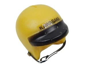Casco moto 2J Kawasaki plastica piggy bank Hong Kong con cinghia e spina vintage - Foto 1 di 3