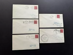 US 1929 FDC +Battle Fallen Timbers#680 +Complete Set of 5 Diff FD Cities +Scarce - Picture 1 of 2
