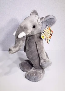 RARE NEW Wildlife Artists Gray Elephant Big Feet Plush Stuffed Animal Toy 10"NWT - Picture 1 of 10