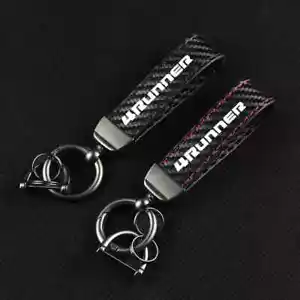 Car Carbon Fiber Leather Rope Car Keychain Key Chain Pendant Keyring for 4RUNNER - Imagen 1 de 30