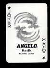 WIDE PLAYING CARD JOKER FIGHTING BIRDS COCKERELS ROOSTERS ANGELO BATIK P/CARDS