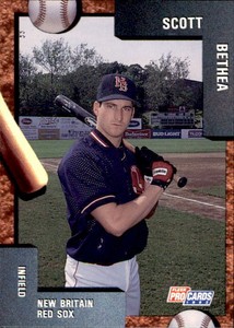 1992 New Britain Red Sox Fleer/ProCards #438 Scott Bethea Austin Texas TX Card