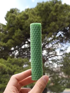 Green Beeswax Candles - Package of Four - 4 Large x 3.16 Thick x 1 Diameter - Picture 1 of 5