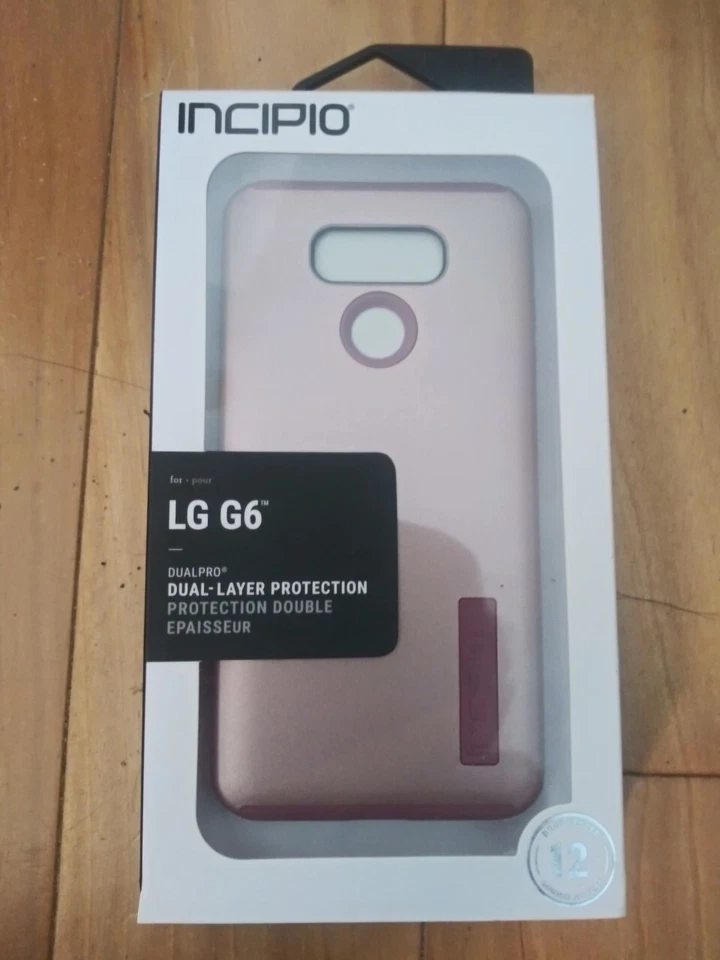 Funda protectora a prueba de golpes de doble capa de pintura de metal cepillado para LG G6 Foto 1 de 2