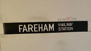 Portsmouth Western UD 1974 Bus Blind 35"- Perfect Gift - Fareham Railway Station - Picture 1 of 12