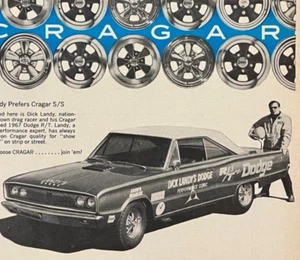 1967 Dick Landy Dodge Cragar S/S vintage magazine ad - Picture 1 of 2