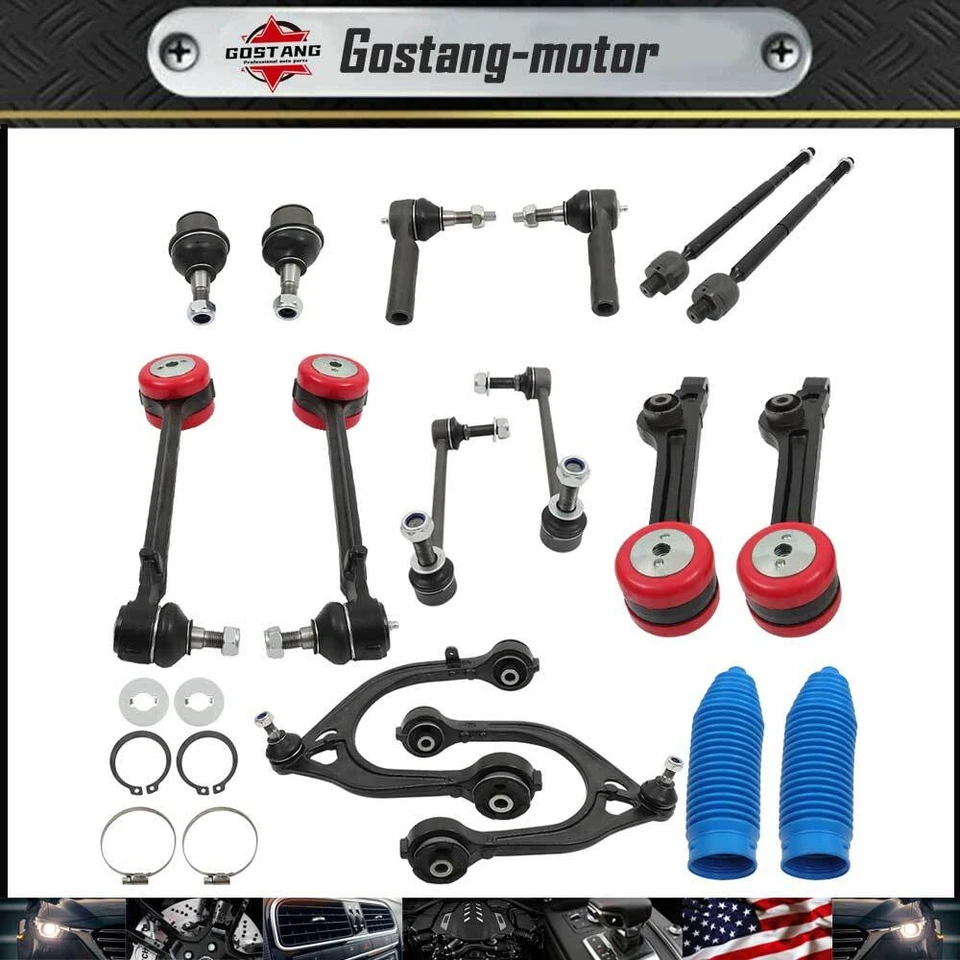 16Pcs For Dodge Charger Challenger Chrysler 300 RWD Suspension Control Arms Kit Foto 1 de 4
