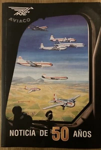 AVIACO AIRLINES 50 YEARS ANNIVERSARY BOOK DC9 CARAVELLE DC4 STEWARDESS IBERIA - Picture 1 of 12