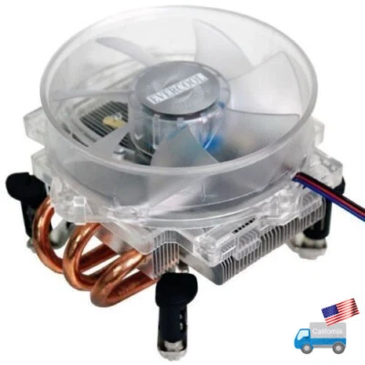 Overclock LED Fan for Intel Socket T 805 LGA 775 Quad Core 2 Duo Pentium 4 CPU - Image 1 of 4