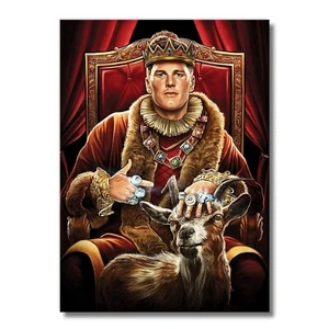 Arte Tom Brady - Arte de pared de metal NFL Tom Brady Arte de fútbol americano Superbowl Arte WallSmack - Imagen 1 de 12