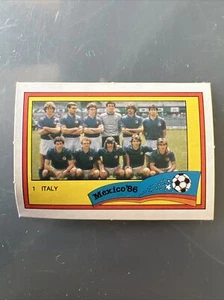 MEXICO 86 World Cup Card Monty Gum ITALY TEAM - Picture 1 of 2